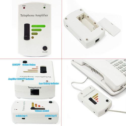 Telephone Amplifier Improves Sound for Hearing Impaired